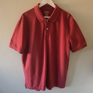 NWOT L.L. Bean L Heritage Country Club Preppy Casual Traditional Fit Polo